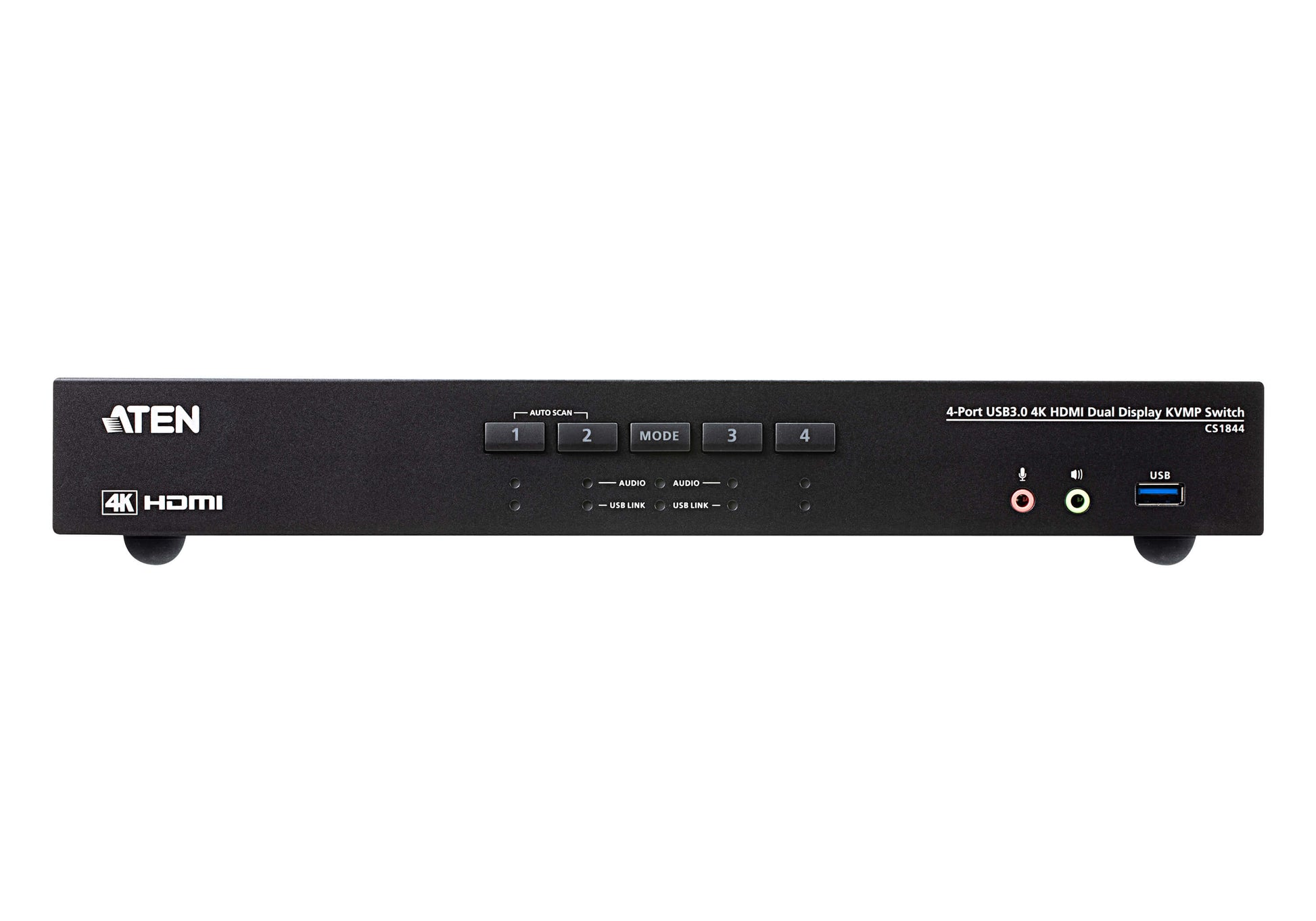 ATEN KVM-Switch, HDMI/USB 3.2 Gen 1, 4K (4096 × 2160), Dual-View, Audio