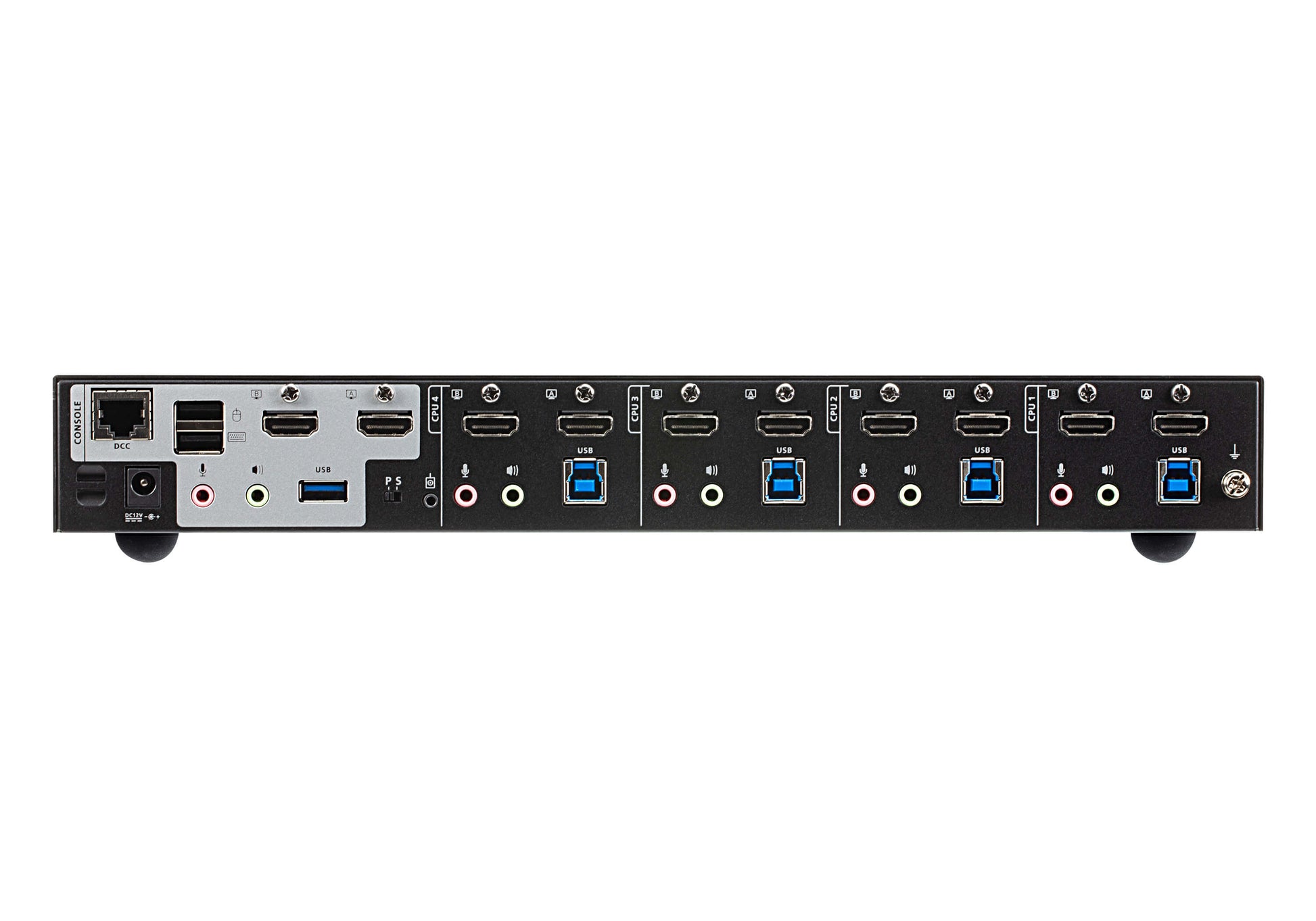 ATEN KVM-Switch, HDMI/USB 3.2 Gen 1, 4K (4096 × 2160), Dual-View, Audio