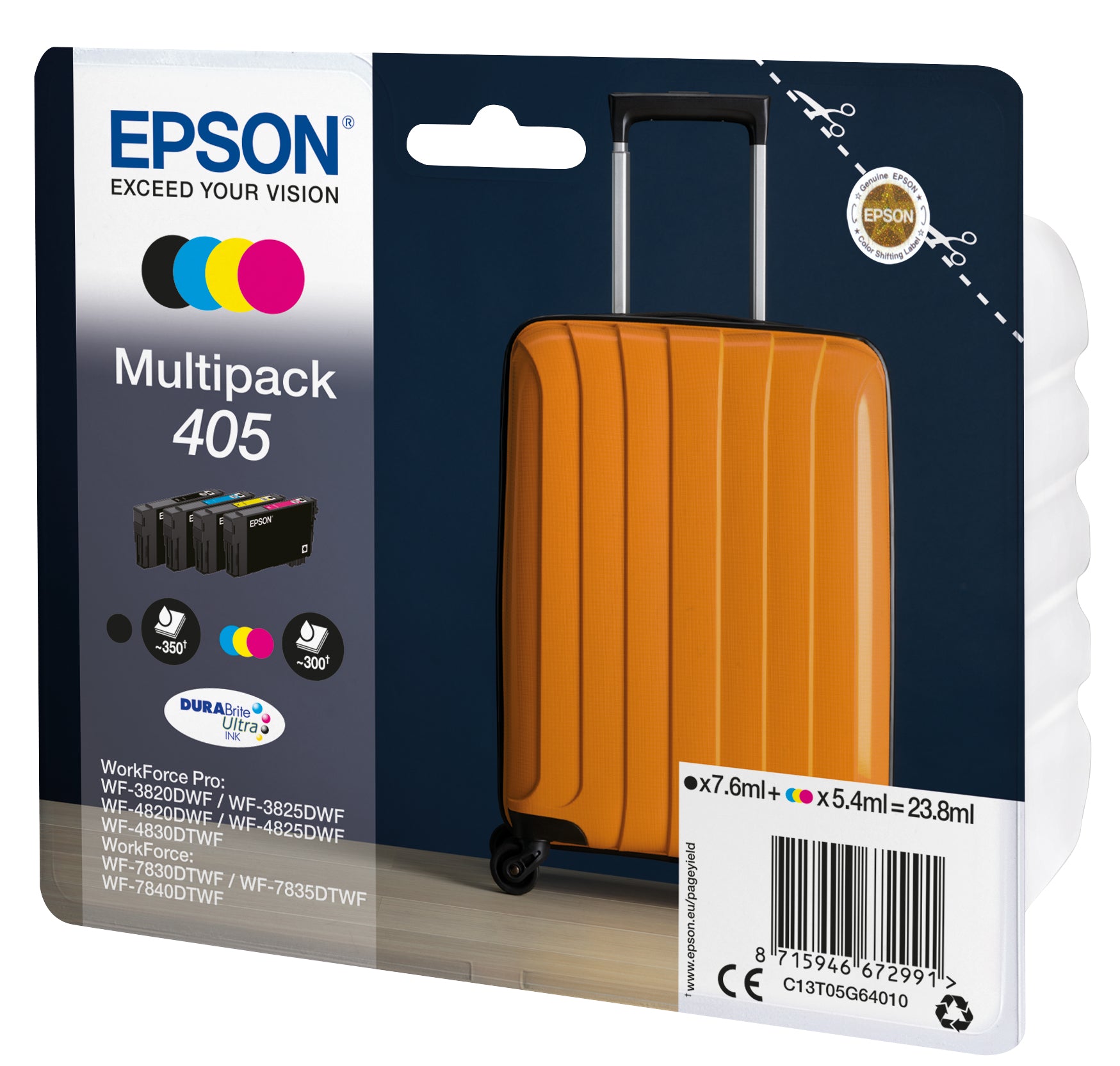 Epson Tintenpatronen-Multipack 405, CMYK