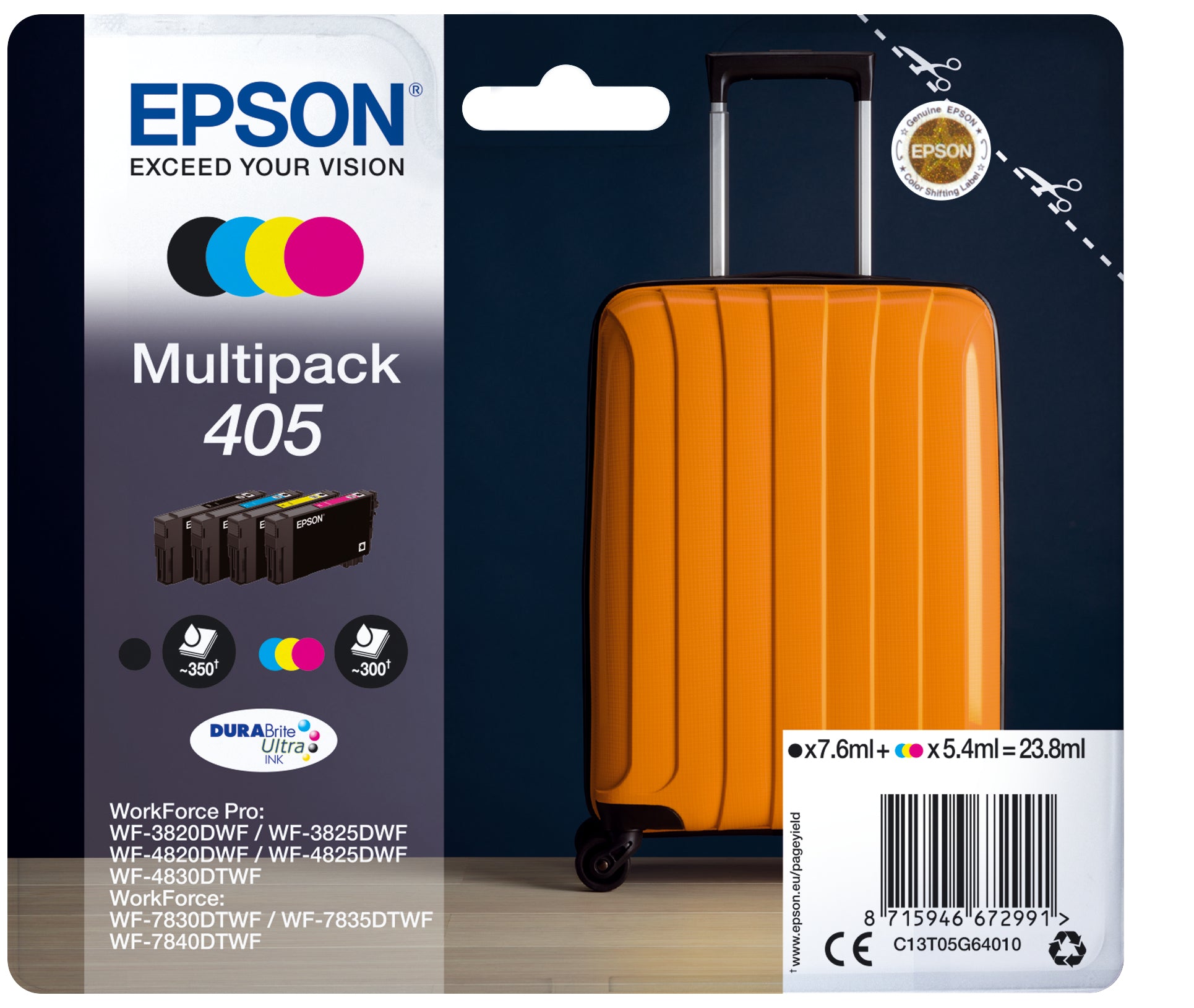 Epson Tintenpatronen-Multipack 405, CMYK