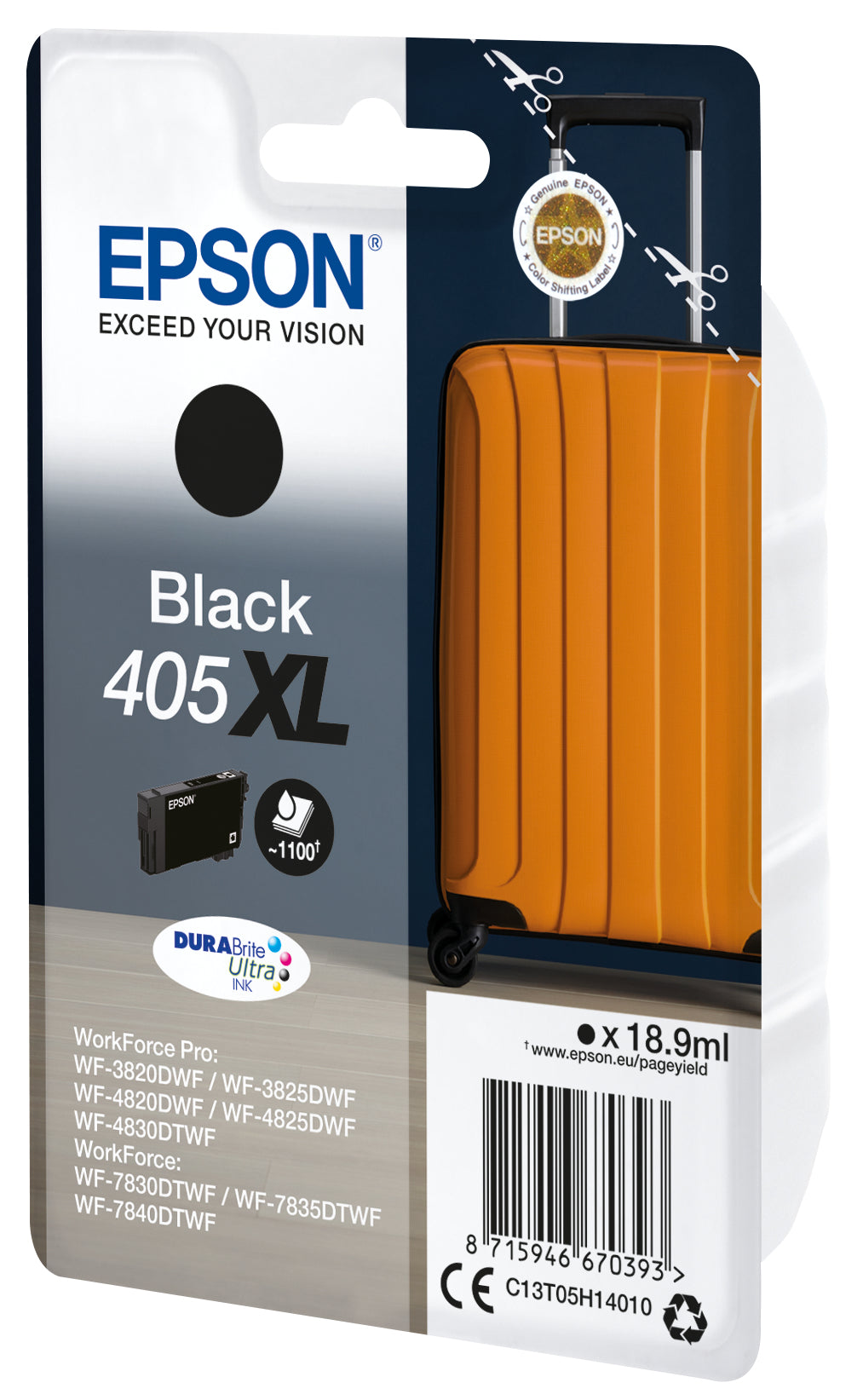 Epson Tintenpatrone 405XL, Schwarz, 18,9 ml