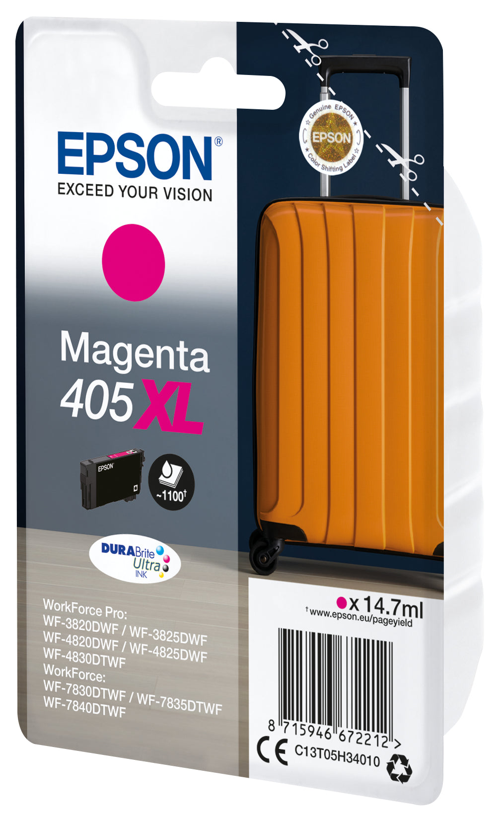 Epson Tintenpatrone 405XL, Magenta, XL, Original
