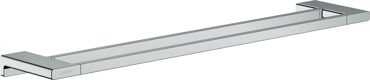 Hansgrohe AddStoris Q Handtuchhalter – doppelt, 64,8×3,2 cm, Metall, Chrom, Wandmontiert