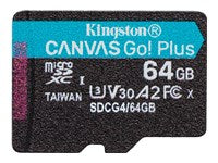 Kingston Technology Kingston Canvas Go Plus 200R Speichergerät – 64 GB, microSDXC, A2/U3 ohne Adapter