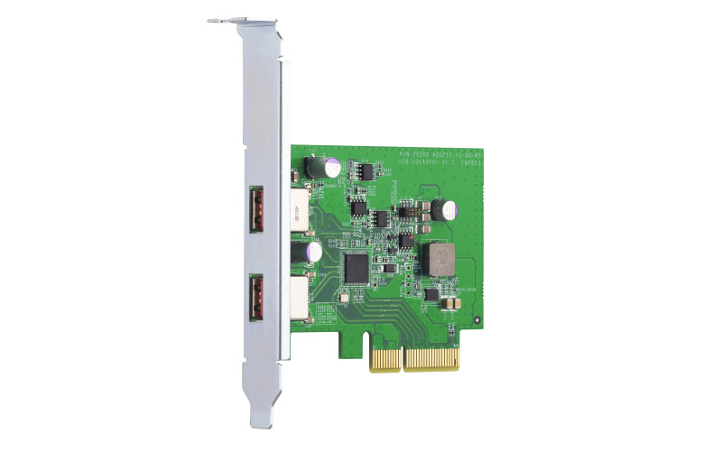 QNAP QXP-10G2U3A PCIe Karte – 2× USB-A (USB 3.2 Gen 2, 10 Gbit/s), PCIe 2.0, für NAS/Storage-Server