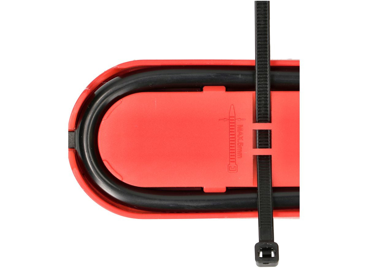 Max Hauri AG Max Hauri Design Line Steckdosenleiste – 5×T13, 2×USB (A+C), mit Schalter, 2,2 m, Überstromschutz – Rot