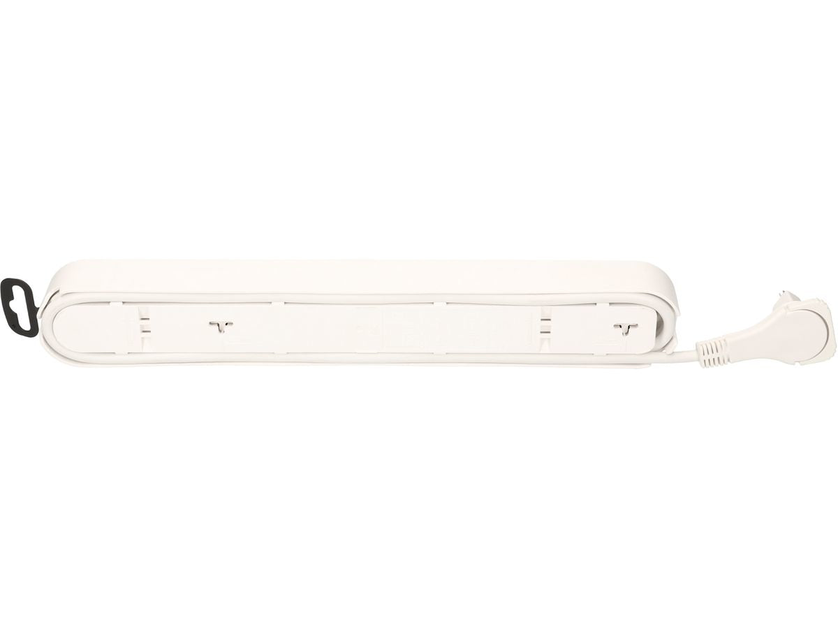 Max Hauri AG Max Hauri Design Line Steckdosenleiste, 6×T13, mit Schalter, 2,2 m, Eingang T13 – weiss