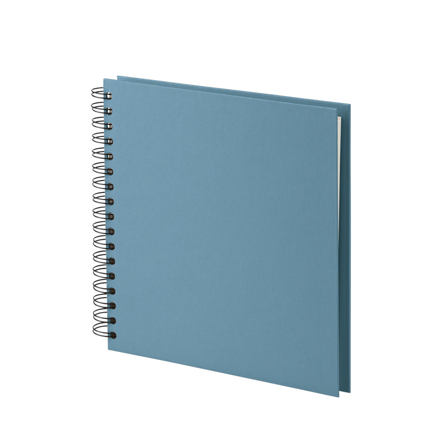 Rössler S.O.H.O. – Fotobuch, Spiralbindung, 60 Seiten, Offwhite, 25 × 23 cm, Blau