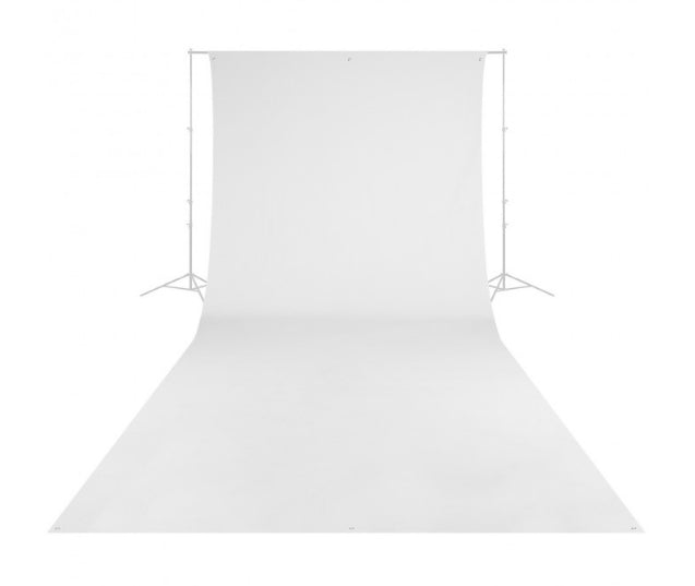 Westcott 0139 High-Key Weiss Hintergrundstoff – Polyester, 2743 × 6096 mm – Weiss