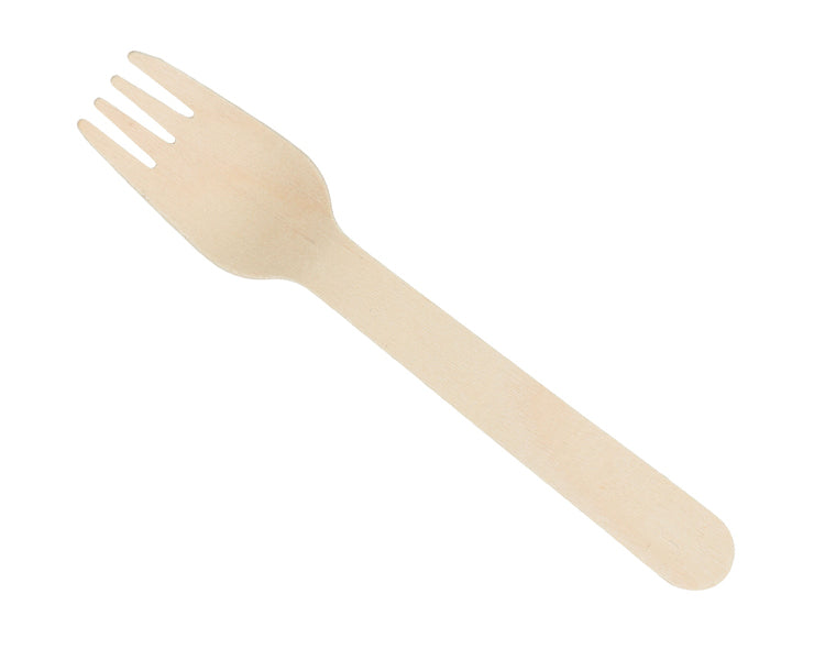 Verive Holzgabel, 16 cm – kompostierbar – 100 Stk.