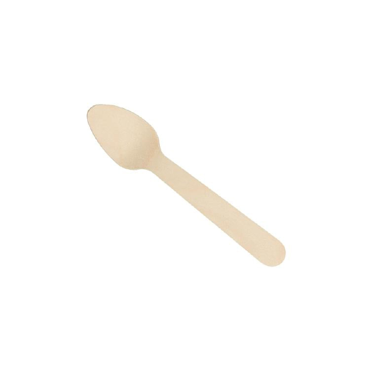 Verive Holzteelöffel, 11 cm – kompostierbar – 100 Stk.