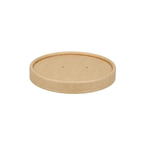 Verive Deckel für Suppenschalen Ø 115 mm, Papier, PLA-beschichtet – OK compost INDUSTRIAL – 25 Stk.