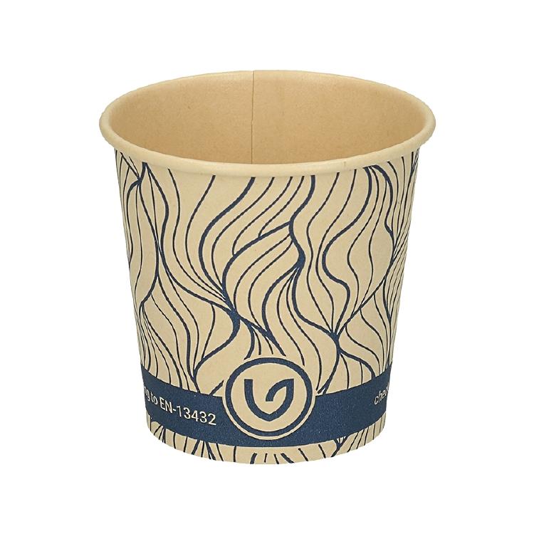 Verive Kaffeebecher, Bambusfaser – 1,2 dl, Blau/Natur – FSC – 50 Stk.