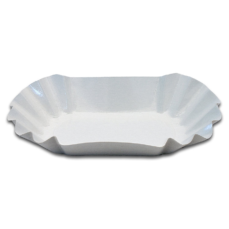 Verive Schale Papier/Karton, 20,5 × 12,5 × 3,5 cm – weiss – 250 Stk.