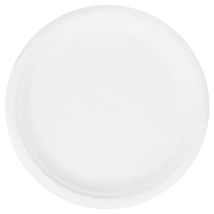 Verive Teller, Bagasse (Zuckerrohr) – Ø 23 cm, weiss – OK compost INDUSTRIAL – 50 Stk.