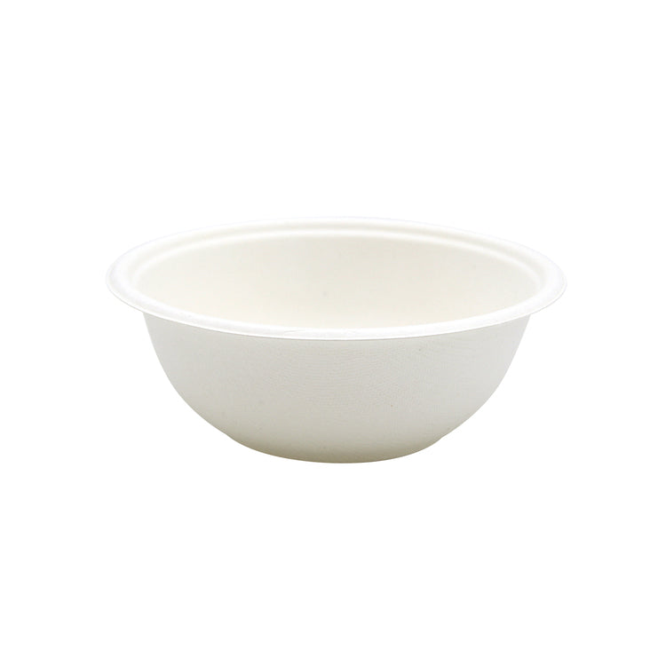 Verive Schale, Bagasse (Zuckerrohr) – 200 ml, Ø 11,3 cm, weiss – kompostierbar – 50 Stk.
