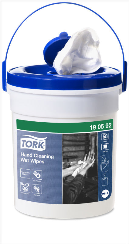 Tork Feuchte Handreinigungstücher – ohne Duft – 58 Stk. – für Tork W14 Spender