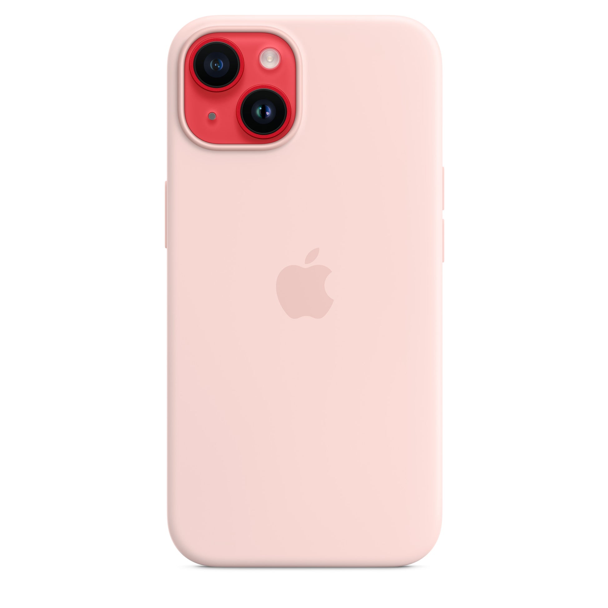 Apple Backcover – für Apple iPhone 14, MagSafe, Silikon+Mikrofaser, Kalkrosa