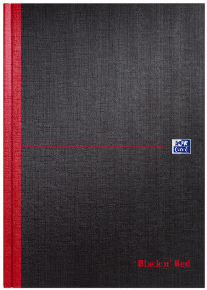 Oxford Notizbuch – A4 – blanko – 96 Seiten – 90 g/m² – Hardcover, rot