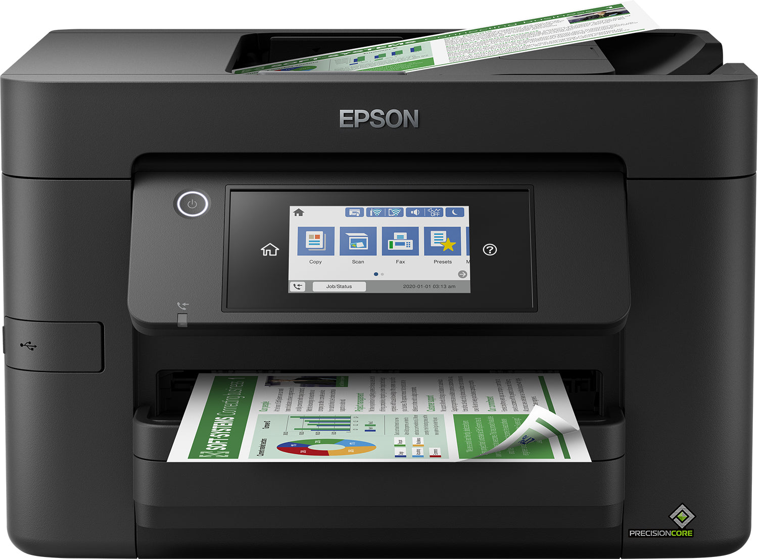 Epson WorkForce Pro WF-4825DWF – Farbtintenstrahl-Multifunktionsdrucker, A4, 4-in-1, Duplex, ADF, WLAN/LAN