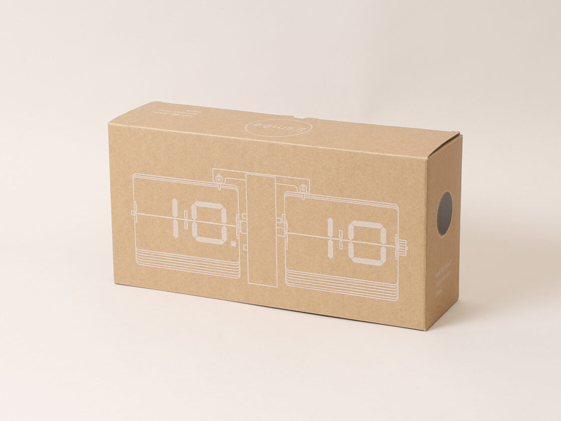 Esmée Flip Clock 240.006.0 Wanduhr – Digital, 19 × 12 × 8,5 cm, schwarz
