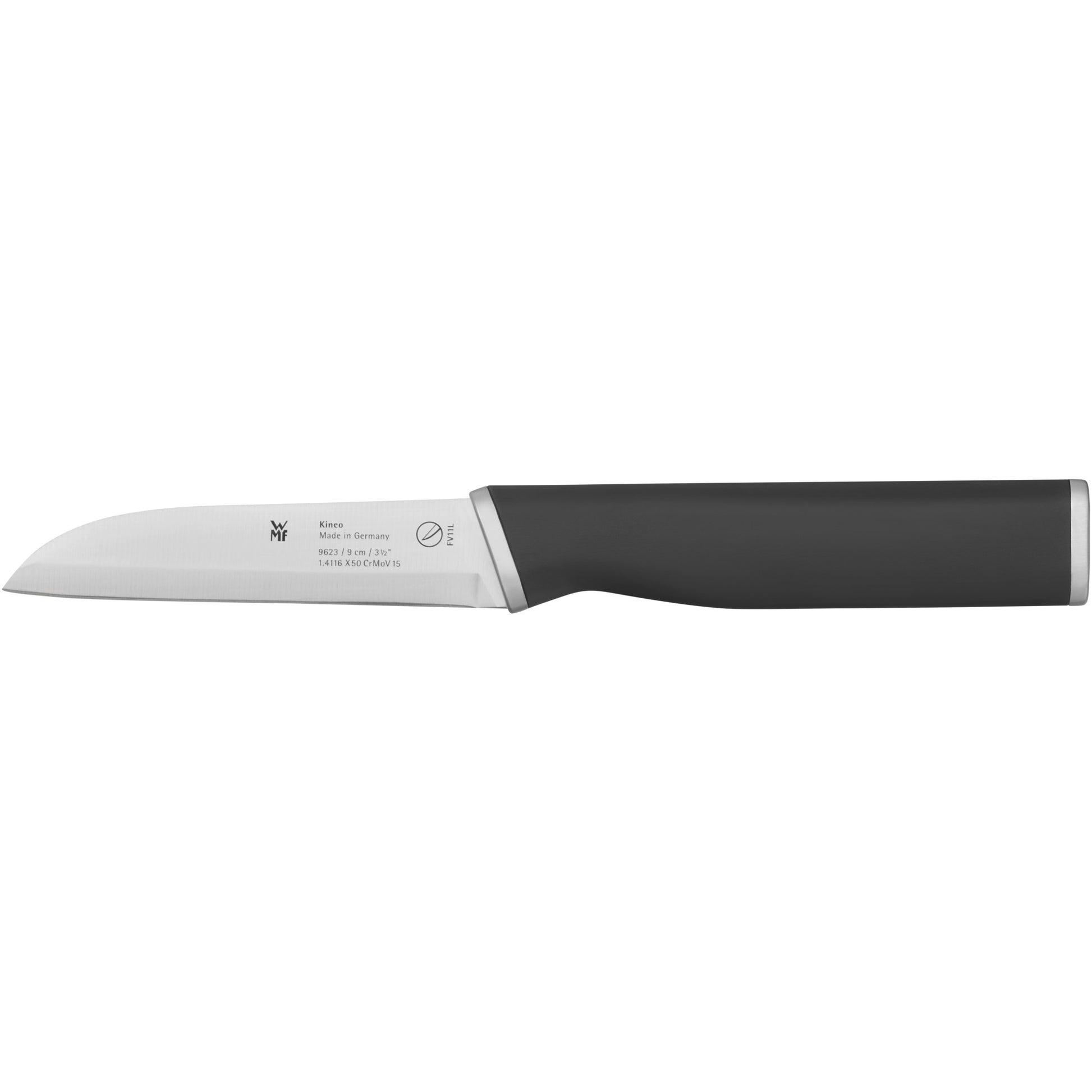 WMF Kineo – Messerset 3-teilig, 18 cm Klinge, Cromargan (Edelstahl), Kunststoffgriff, schwarz