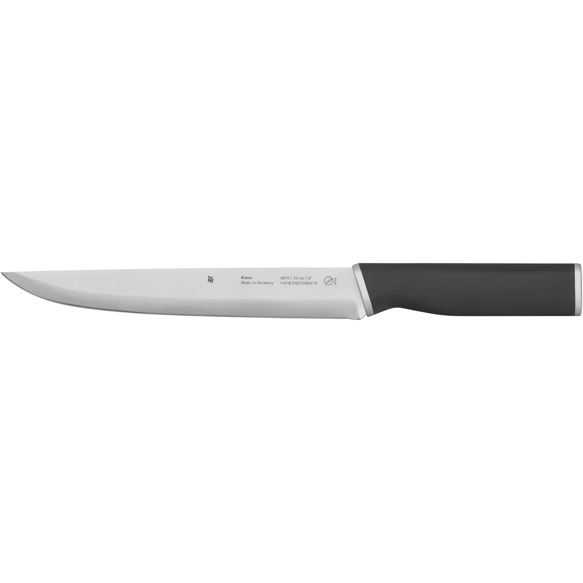 WMF Kineo – Messerset 3-teilig, 18 cm Klinge, Cromargan (Edelstahl), Kunststoffgriff, schwarz