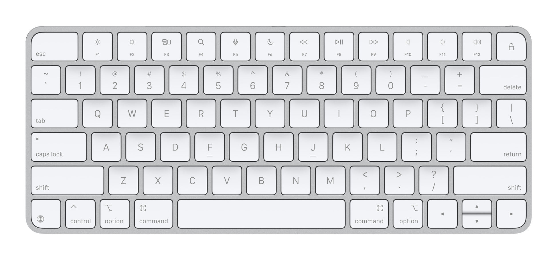 Apple Magic Keyboard – Kompakte Tastatur – Bluetooth & USB‑C – QWERTY (US‑INT) – für iPhone, iPad, Mac