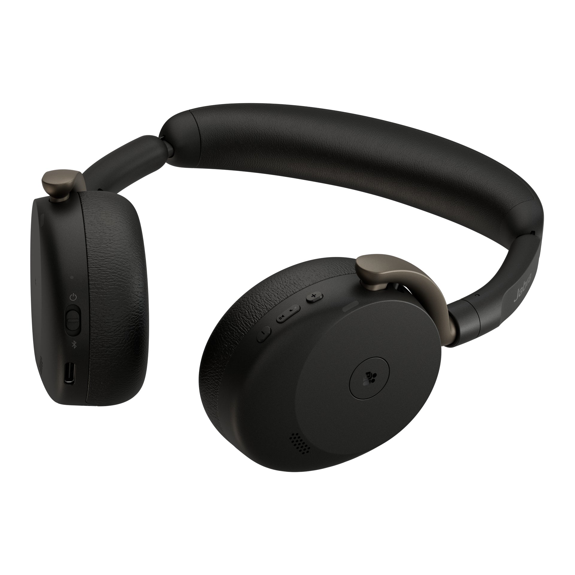 Jabra Evolve3 65 Flex Office-Headset – On-Ear, Stereo, BT, MS Teams zertifiziert, mit USB-C-Dongle, Schwarz