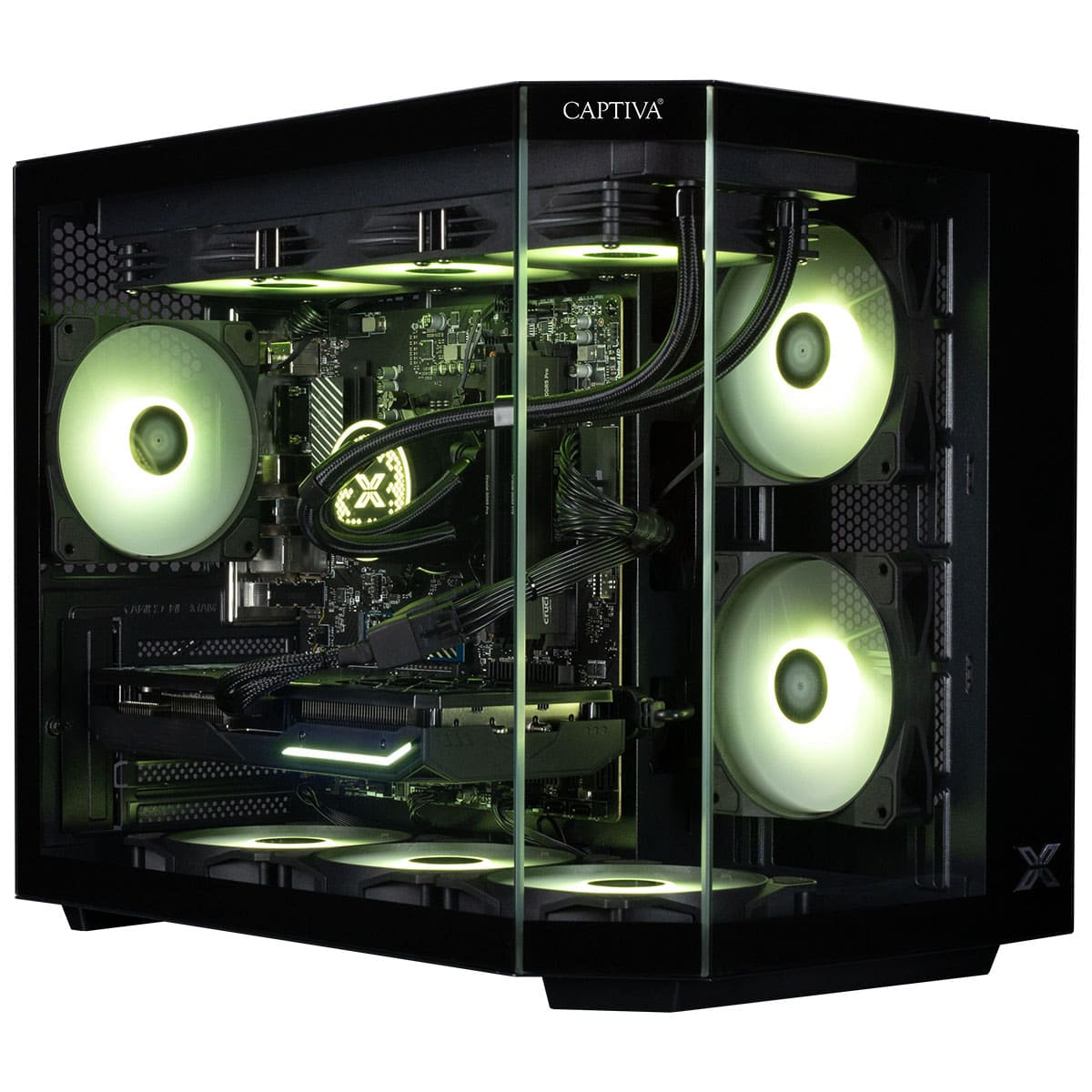 Captiva Tower – AMD Ryzen 7 5700X, 32 GB RAM, 1 TB SSD, NVIDIA GeForce RTX 5070 12 GB, Windows 11 Home