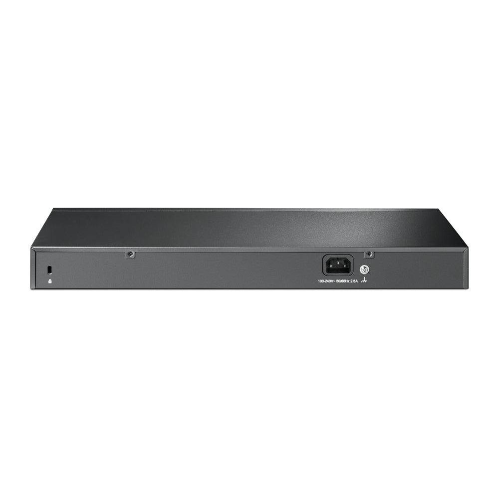 TP-Link TL-SL1218P – Unmanaged Switch – 16× 10/100, 2× 1G, 1× SFP, 16× PoE+, PoE-Budget 150 W, 19" 1U