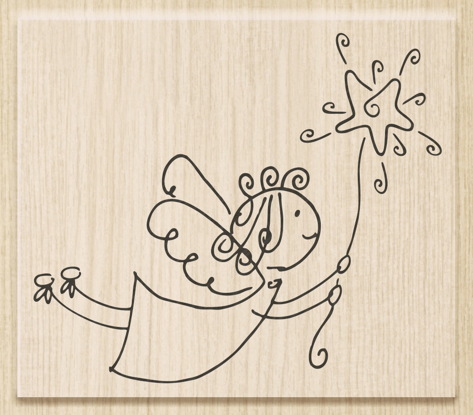 HEYDA Holz-Stempel – 7 × 6 cm, beige