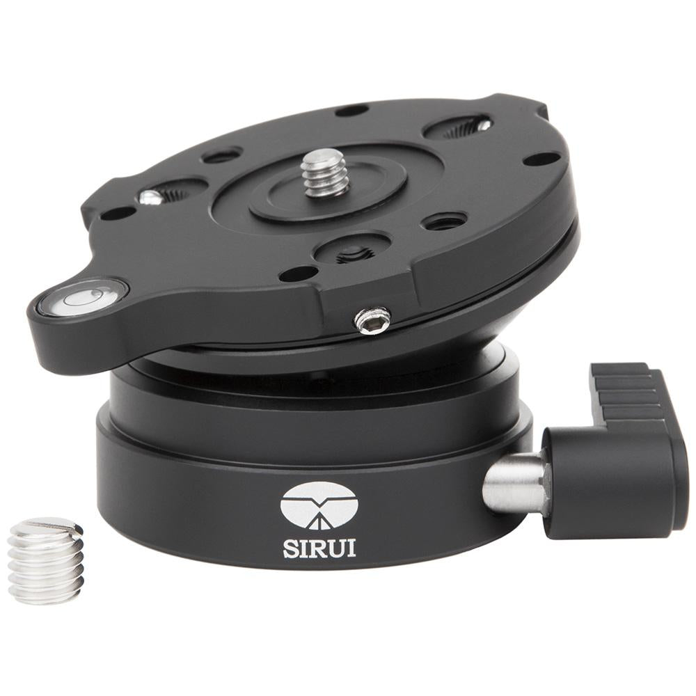 Sirui LE-60 Nivellierkopf – 44 mm, Traglast 15 kg, Aluminium – mit Wasserwaage – 1/4", 3/8"