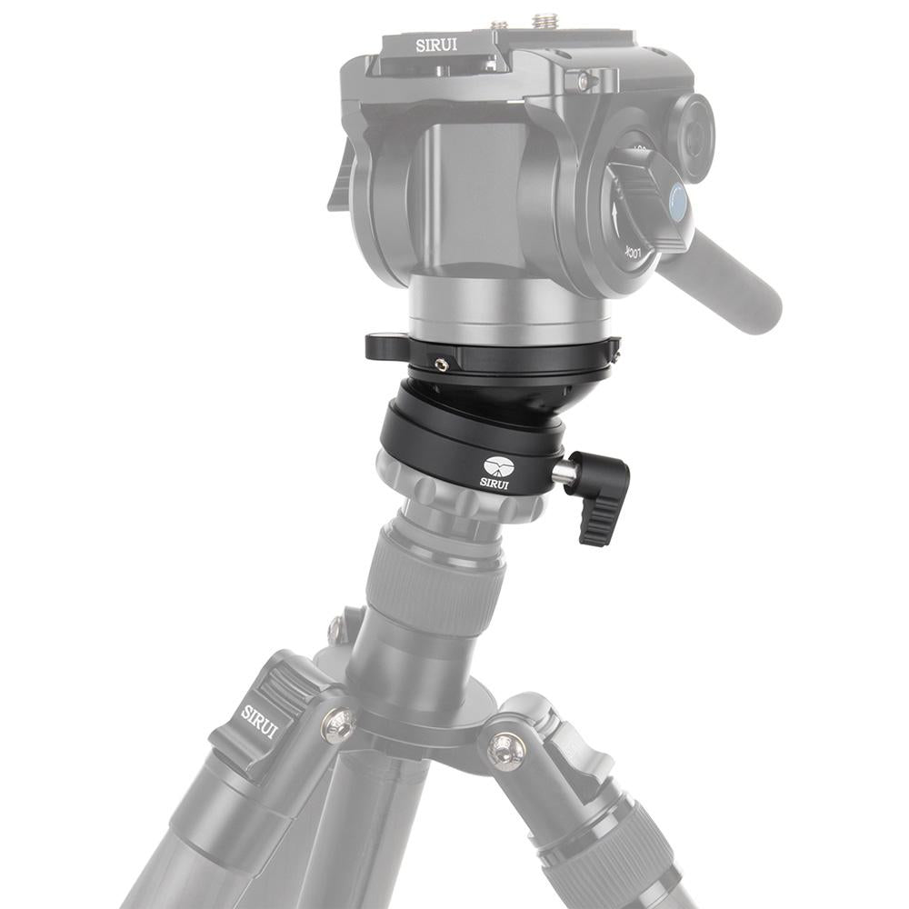 Sirui LE-60 Nivellierkopf – 44 mm, Traglast 15 kg, Aluminium – mit Wasserwaage – 1/4", 3/8"