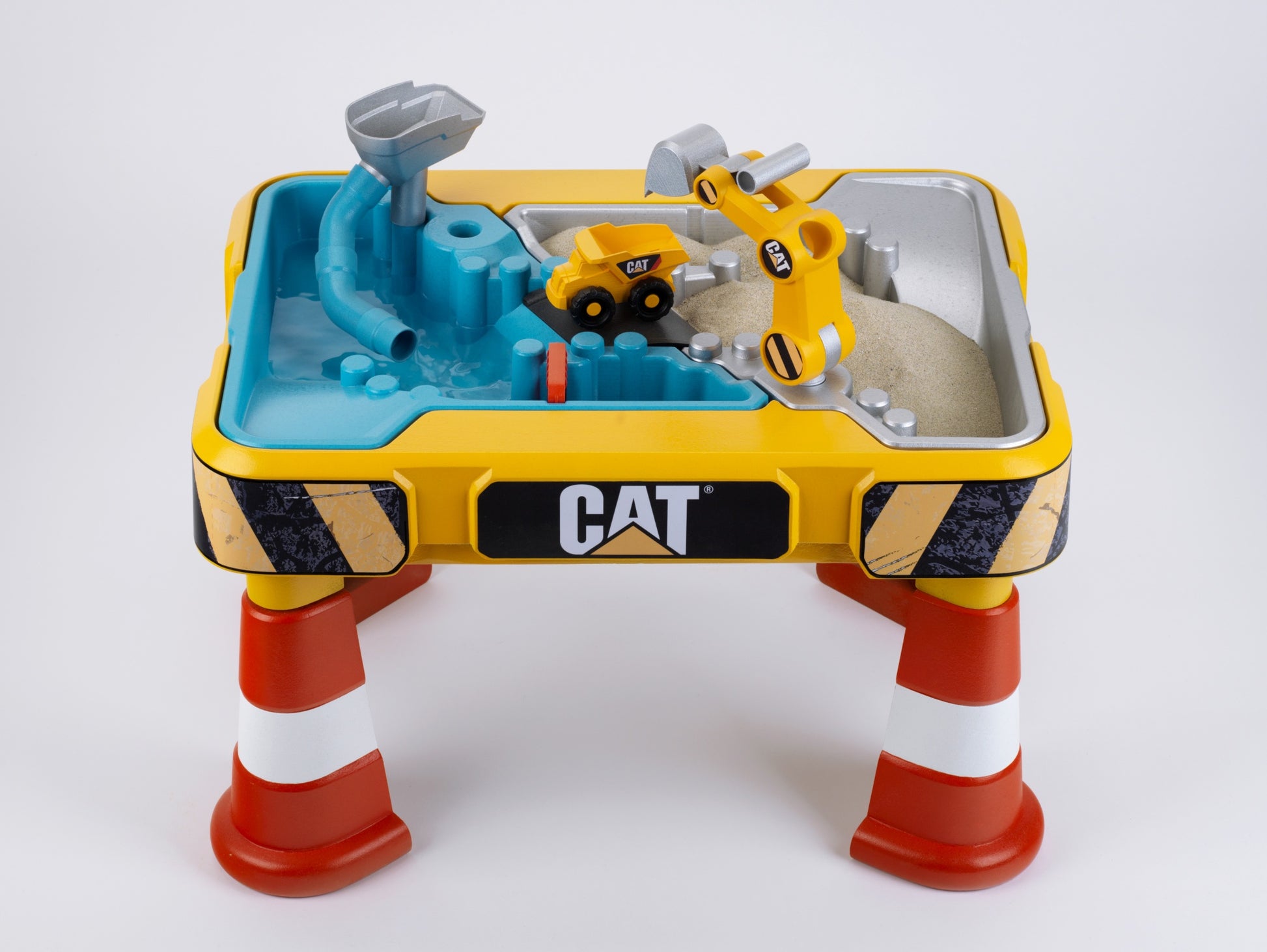 Theo Klein Sand- und Wasser-Spieltisch – Caterpillar – 40 × 48 × 64 cm – ab 1,5 J. – Kunststoff, mehrfarbig