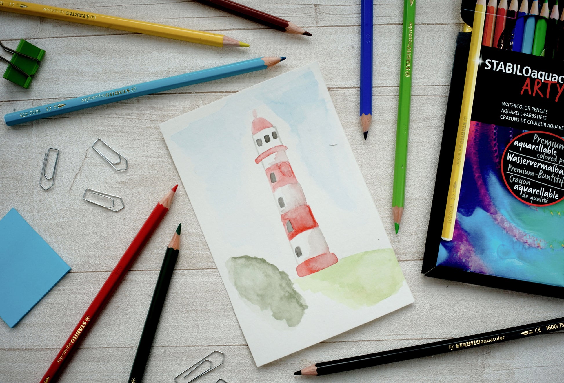 STABILO Aquarellfarbstifte Arty – 12 Farben, Ø 2,8 mm