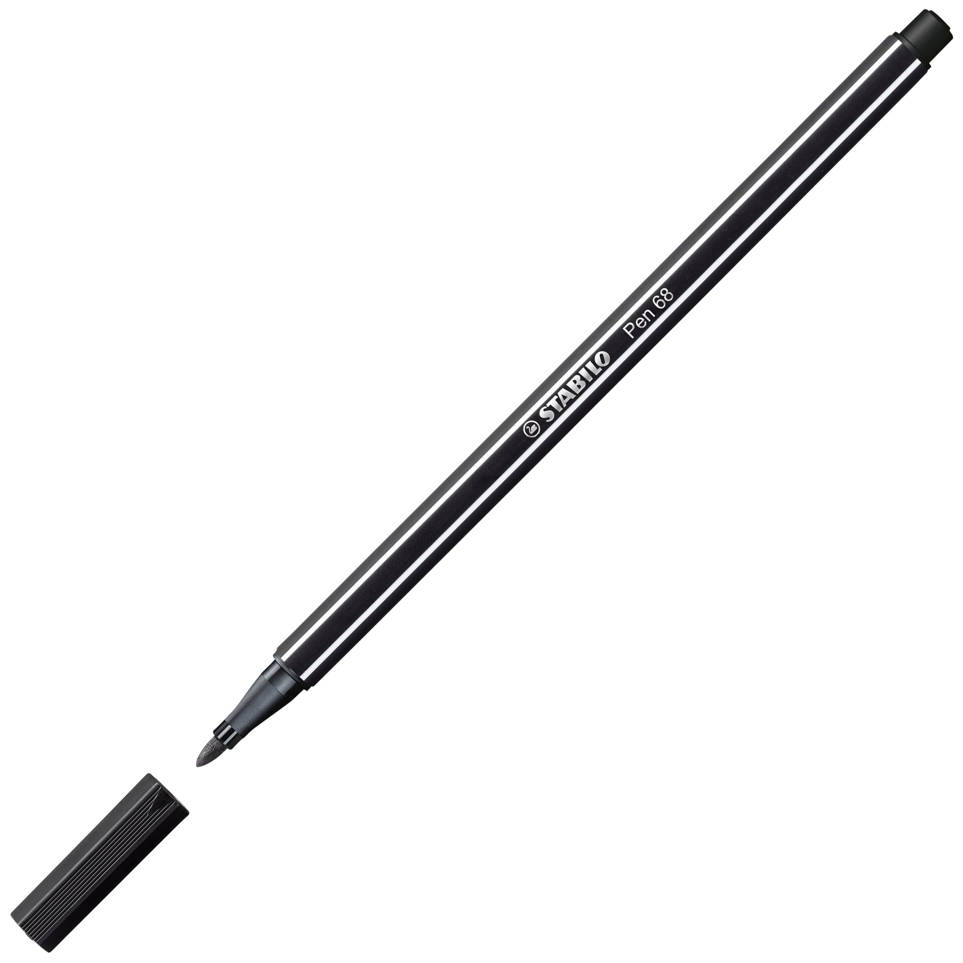 STABILO Pen 68 ARTY Filzstift – Rundspitze, 1 mm, wasserbasiert, 12 Farben