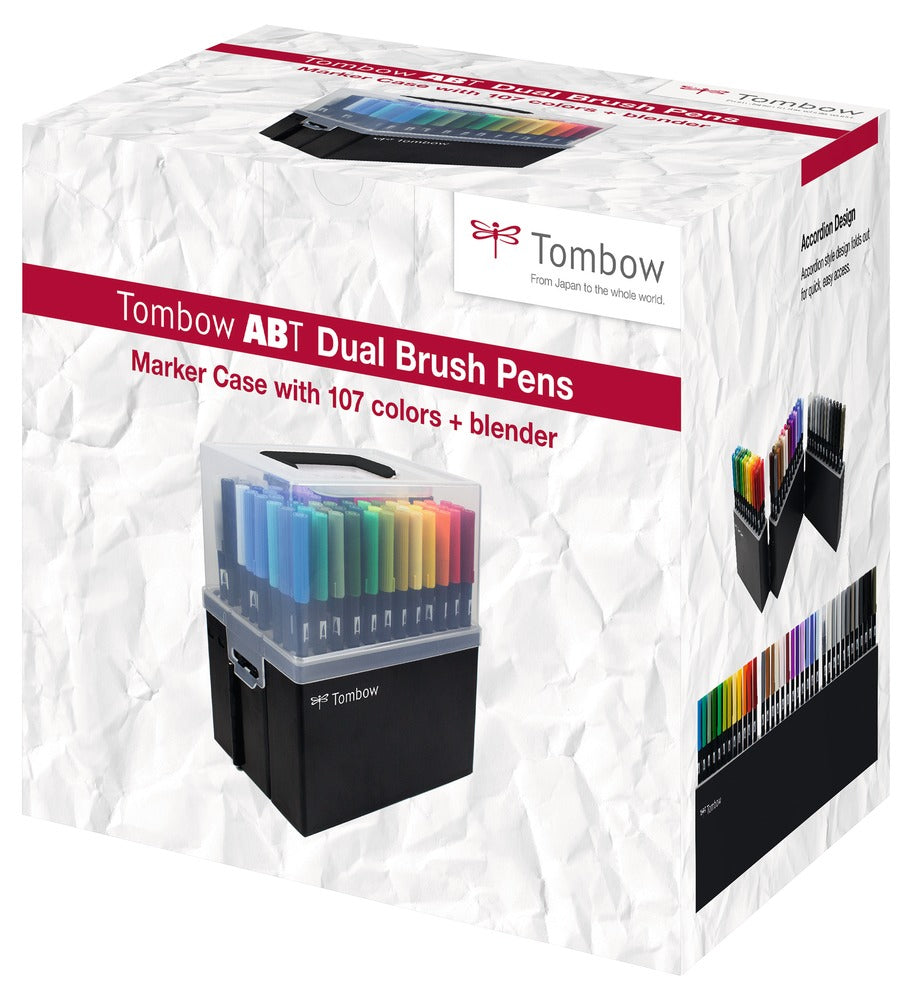 Tombow DUAL BRUSH PEN ABT Aufbewahrungsbox – für 108 Doppelfasermaler, B 219 × H 208 × T 147 mm
