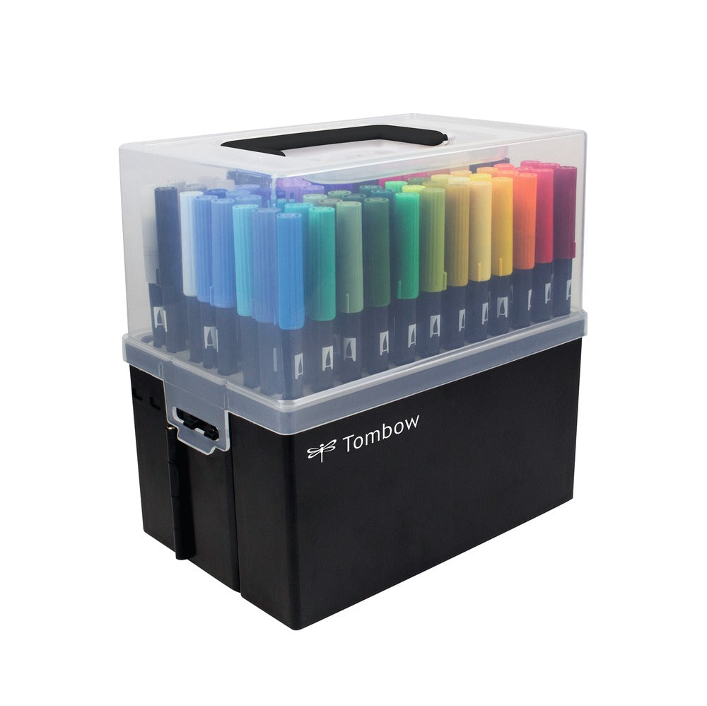 Tombow DUAL BRUSH PEN ABT Aufbewahrungsbox – für 108 Doppelfasermaler, B 219 × H 208 × T 147 mm
