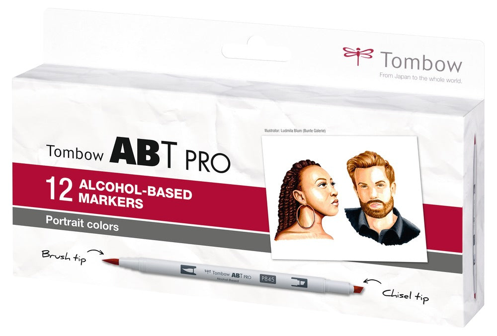 Tombow Filzstifte ABT PRO, 12 Farben