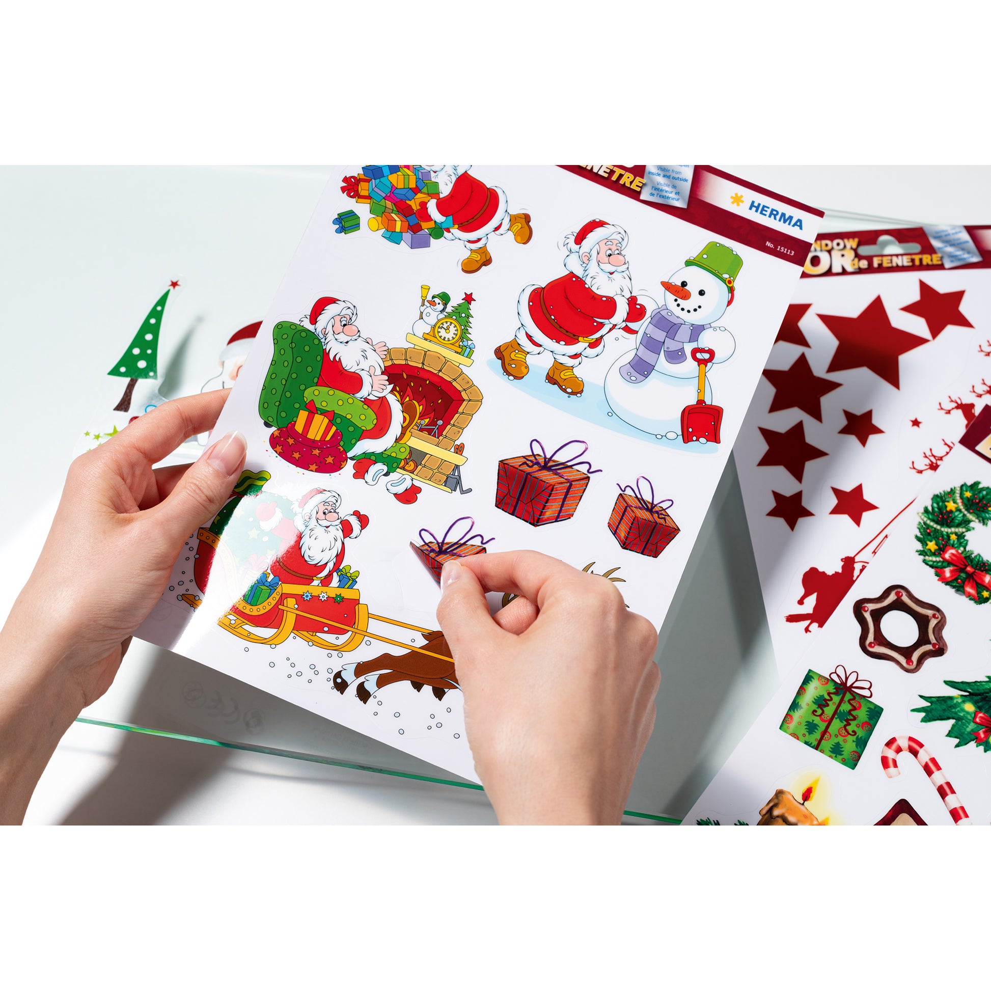 HERMA Fliesensticker Weihnachtszeit, sortiert, 21 × 29,7 cm, wiederablösbar, 1 Blatt
