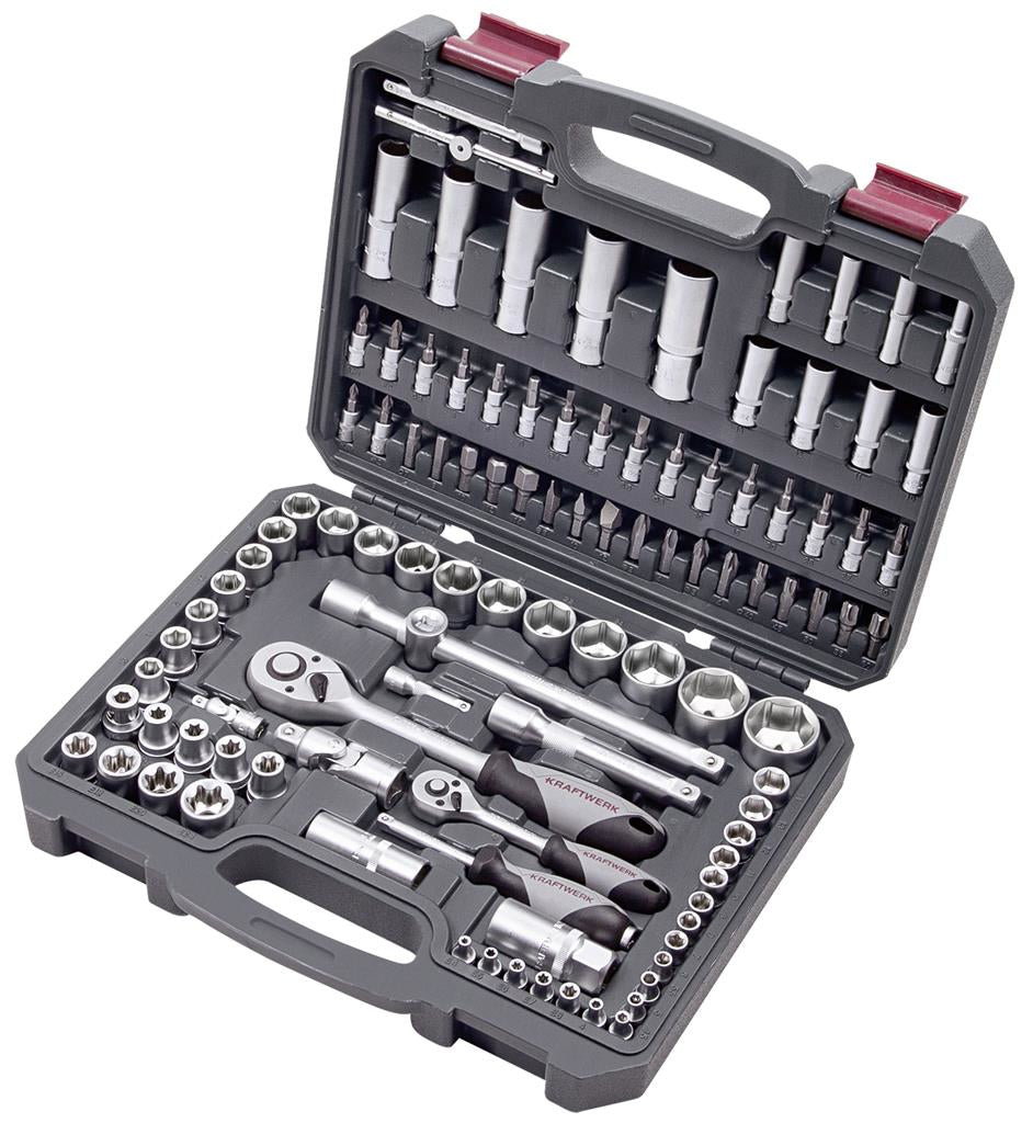 Kraftwerk Steckschlüssel-Set – Antrieb 1/4" + 1/2" – 204.103.601