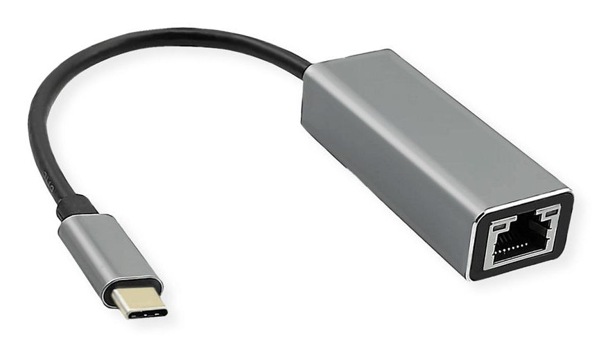 ROLINE Netzwerkadapter USB-C zu RJ-45 – 5 Gbit/s Ethernet, USB 3.2 Gen 1