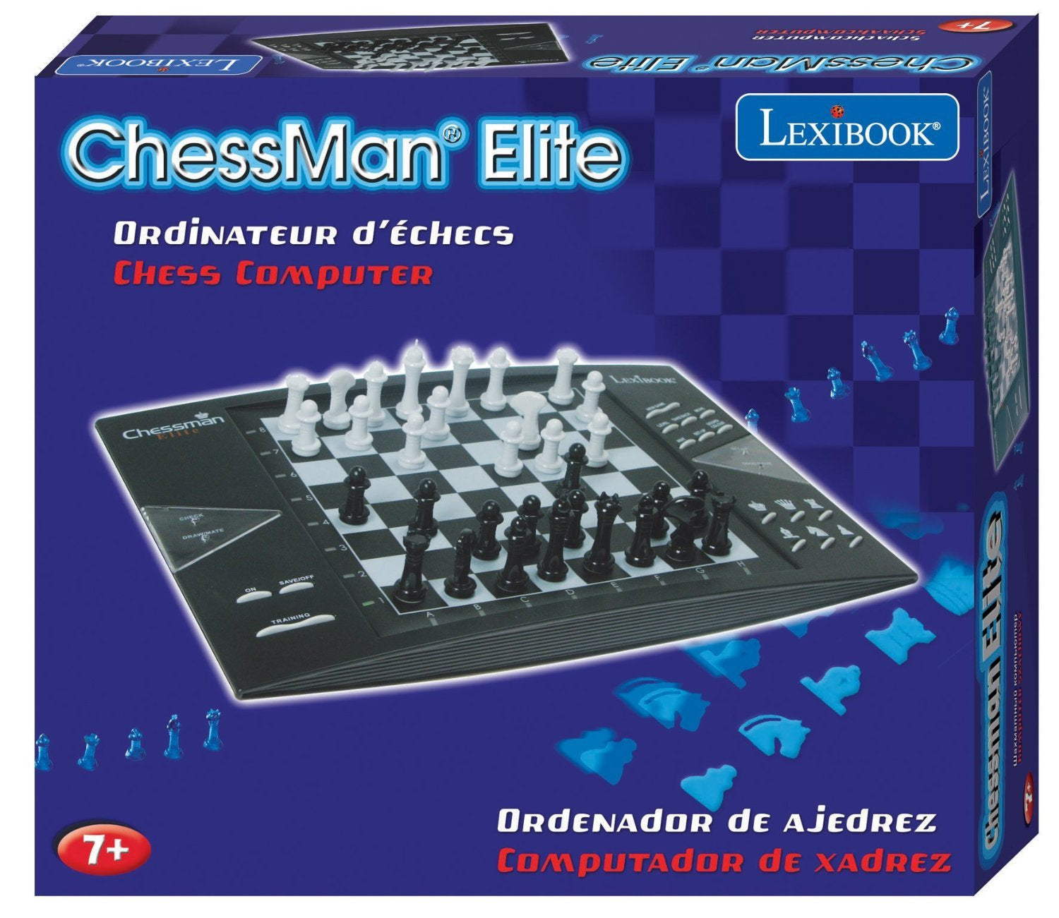 Lexibook Chessman Elite – Logikspiel, 1–2 Spieler, ab 7 Jahren, 60 Min., EN/DE/FR