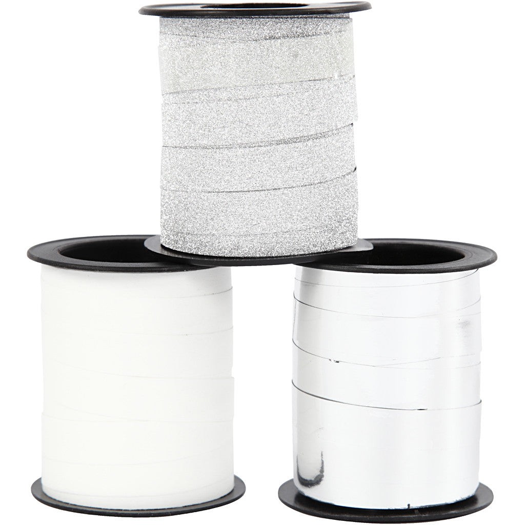 Creativ Company Geschenkband Silber – 10 mm × 15 m