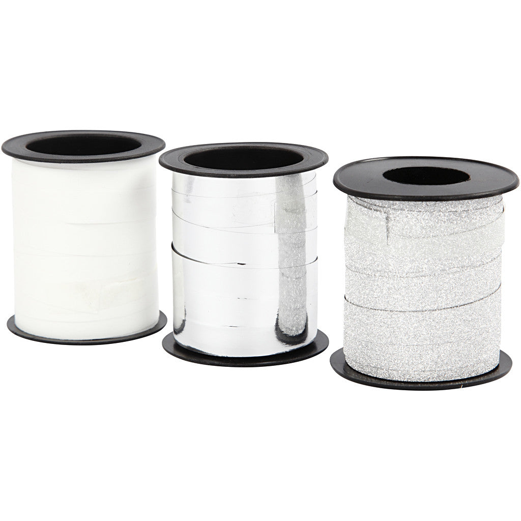 Creativ Company Geschenkband Silber – 10 mm × 15 m