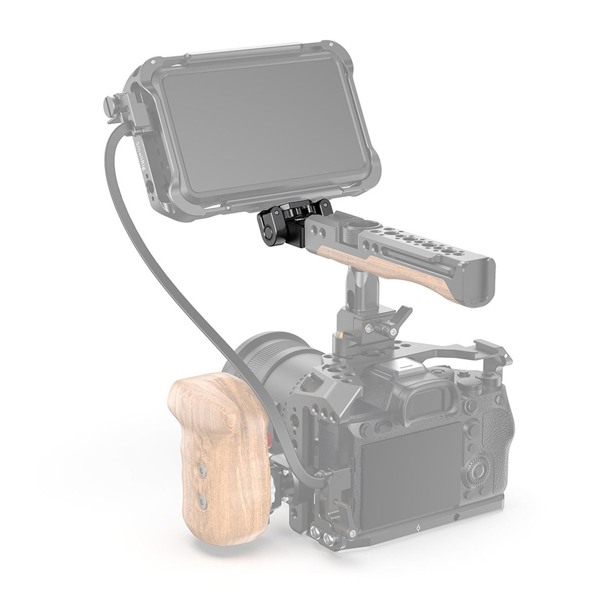SmallRig 2174B Monitorhalterung – max. 7" (17,8 cm) – für 5"/7" Onboard-Monitore, ARRI 3/8-16-Gewinde