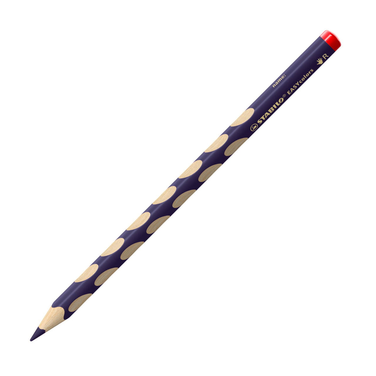 STABILO Buntstifte EASYcolors – Einzelstift Blauviolett, Minen-Ø 4,2 mm, mit Spitzer