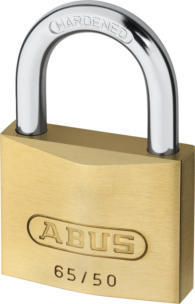 ABUS 65/50 vs. Mechanisches Vorhängeschloss – Messing, Bügel 29×28 mm (gehärteter Stahl), Sicherheitslevel 6