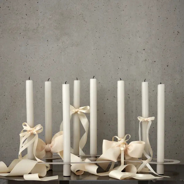 Blomus Geschenkband, JUHLA S, Samt, Matt, Crème, 10 mm × 5 m, 1 Stk.